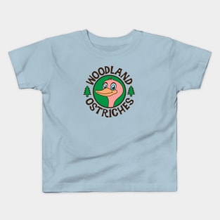 Woodland Ostriches Kids T-Shirt